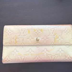 Louis Vuitton Pink and Yellow Wallet